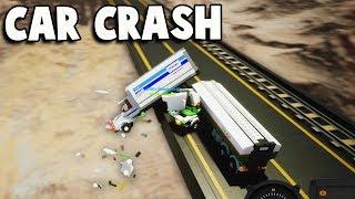 High Speed CAR CRASH on Dangerously HIGH BRIDGE! (Brick Rigs Multiplayer Gameplay Funny Moments Ep 2