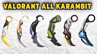 VALORANT - ALL Karambit Knife Skins Comparison Ranking  | Valorant Best Karambit Skins |Rgx Karambit