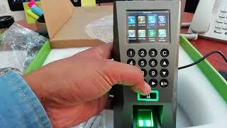 ZKTeco F18 - Fingerprint RFID Time attendance - Access Control un boxing Installation