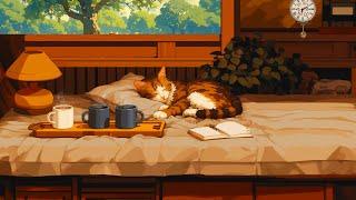 Lofi With My Cat || The rustic charm of the Autumn Autumn Lofi chill your Mind for Focus, Work