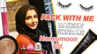 PACK WITH ME FOR MY HONEYMOON | MAKEUP AND SKINCARE | THE BLUSHING GIRAFFE