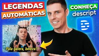  Como Colocar Legendas Perfeitas no seu Vídeo (AUTOMÁTICO, Rápido e Fácil) pelo Descript.