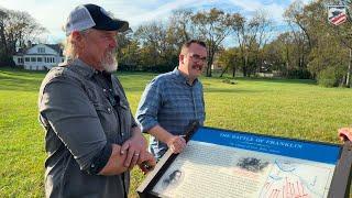 Trace Adkins Stands where his Civil War Ancestor Fought