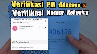 cara verifikasi pin adsense dan nomor rekening pembayaran