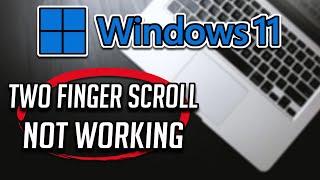 How to Fix Two Finger Scroll Not Working On Windows 11 [TUTORIAL]