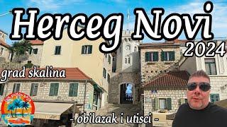 HERCEG NOVI 2024 | Boka Kotorska | Kanli kula | šetalište pet Danica | Belavista | Topla | 4K (UHD)