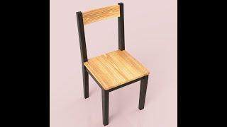 3ds max Simple chair design basic chair