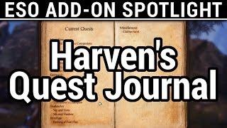 Elder Scrolls Online - Add-On Spotlight - HARVEN'S QUEST JOURNAL