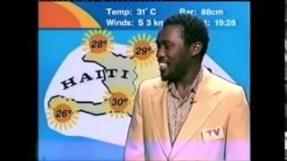 Haiti Weatherman Laughing doing Mario Theme Tune Remix