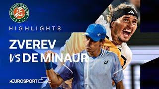 Alexander Zverev vs Alex De Minaur | Quarter-Final | French Open 2024 Extended Highlights 