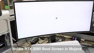 Nvidia RTX 2080 boot screen in Mac Pro 5,1