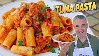 How to Make TUNA PASTA in RED SAUCE Like an Italian