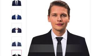 Passport Photo Maker with Suit Changer, powered by AI