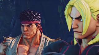 ALL Ken & Ryu Cut-Scenes & Fights: Street Fighter V Story Mode