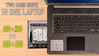 Install Second SSD / HDD Hard Drive in Laptop | How To Add a 2nd hard drive + Activate it  ️