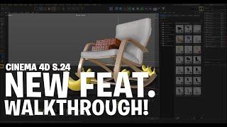 Cinema4D S24 - New Asset Browser & Placement Features Walkthrough.