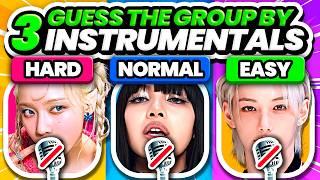 GUESS THE KPOP GROUP BY 3 INSTRUMENTALS  - KPOP QUIZ 2024