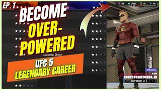 UFC 5 Legendary Career Mode Ep.1 - Best Way to Start Career Mode