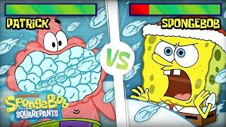If SpongeBob Was a Battle Arcade Game: Snowball Fight Edition  | SpongeBob SquareOff
