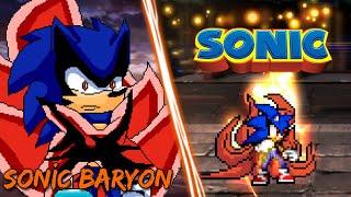 Mugen char Sonic Baryon by Luan360 Gameplay PC