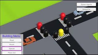 Traffic light simulation in Unity