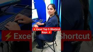 Excel Top 5 Shortcut Keys  #viral #excel #exceltips #computer