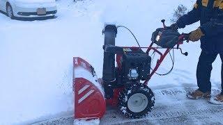 Snow Blowing | Troybilt Snow Blower | 4 Inches Of Snow