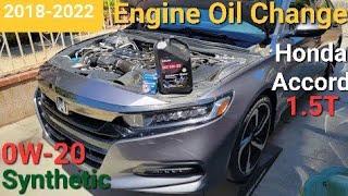 ENGINE Oil 2018-2023 Honda Accord  (1.5 Turbo) 0w-20 Full Synthetic