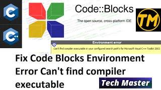 How to fix code blocks compiler error | Fix code blocks environment error | C Environment setup | C