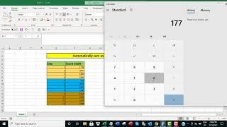 Excel: automatically sum every n rows in a column