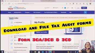 BASICS TO DOWNLOAD TAX AUDIT FORM (3CA/3CB-3CD) FROM NEW SITE & GENERATE JSON FILE - CA ANINDITA ROY