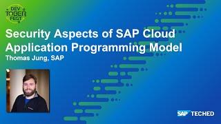 Security Aspects of SAP Cloud Application Programming Model