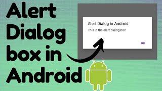 Alert Dialog box in Android Studio | TechViewHub | Android Studio