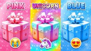 Choose Your Gift...! Pink, Unicorn or Blue  How Lucky Are You?  Monkey Quiz