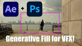 Using Generative Fill for Matte Painting VFX!  After Effects Full Tutorial!