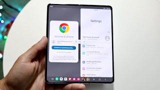 How To Split Screen Multitask On Samsung Galaxy Fold 5!