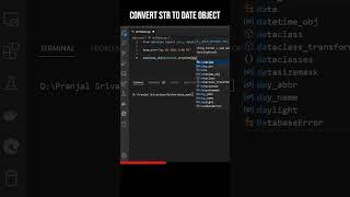 Converting string into datetime in Python | Source code available #shorts