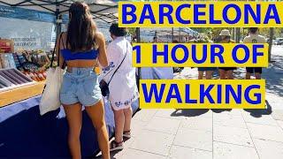  BARCELONA SPAIN WALK  (▶1 hour) - WALKING TOUR