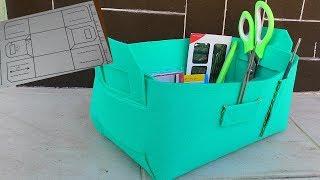 DIY. Organizer your own hands. Origami box for needlework. Elizabeth Designer DIY