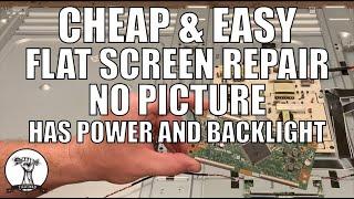 Fix A Flat Screen TV With No Picture - Vizio Has Sound and Backlights But No Picture - T Con Board