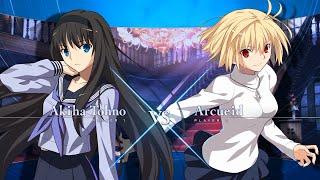 [MELTY BLOOD: TYPE LUMINA "Akiha Tohno VS Arcueid" Gameplay Video ①]