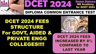 DCET 2024 FEES STRUCTURE EXPLAINED ! |All your Doubts Cleared |FIRST ROUND OPTION ENTRY |ND Academy