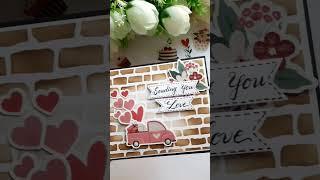 DIY LOVE CARD #diy #papercraft #diycrafts #ytshorts #handmadecards #shorts #valentinesday #handmade