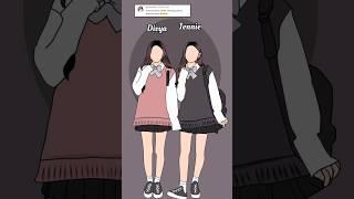 Jennie and Divya version  #trending #youtubeshorts #viral #bts #blackpink #blink #jungkook #shorts