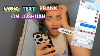 SONG LYRIC TEXT PRANK ON MY EX JOSHUA (HE KNOWS I CHEATED) (good 4 you~Olivia Rodrigo)