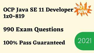 OCP Java SE 11 Developer (1Z0-819) Exam Questions [Latest Dumps 2024]