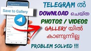How To Save Telegram Photos & Videos To Phone Gallery | Malayalam
