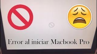 Error al iniciar Macbook Pro | macOS Catalina