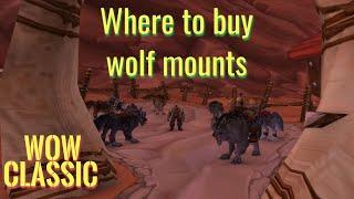 WoW Classic/Where to buy Orc wolf mounts