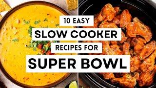 10 Easy Slow Cooker Recipes for Your Super Bowl Feast!   #sharpaspirant